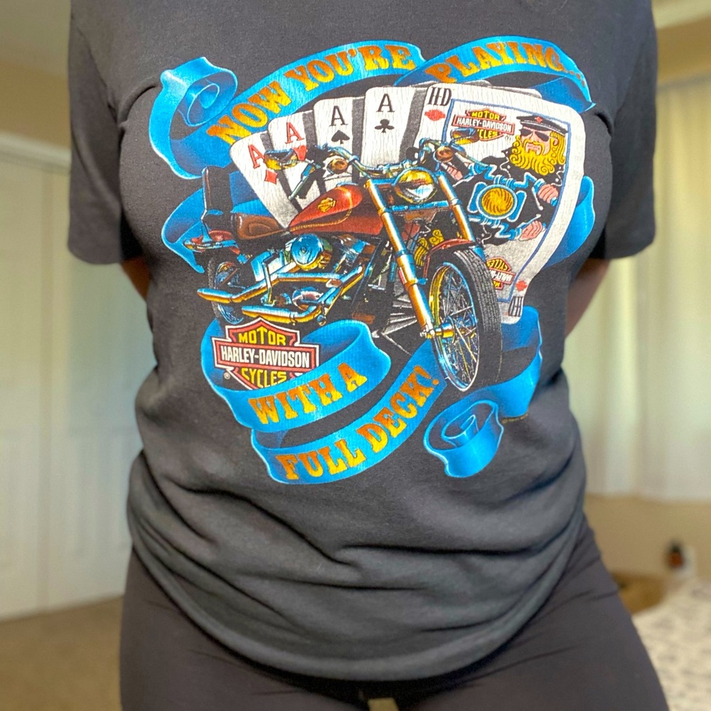 Vintage Authentic Harley Davidson Tee, size LG